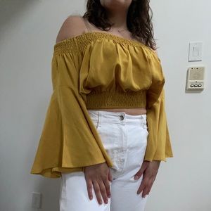 Flowy off-the-shoulder top